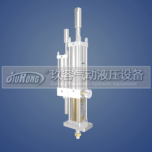 JRD预压及增压行程可调气液增压缸3d图