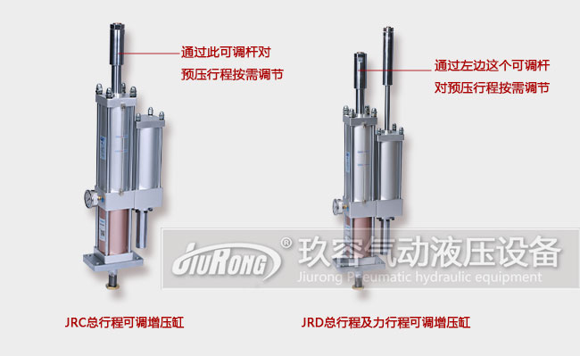 玖容2大预压行程可调气液增压缸产品图