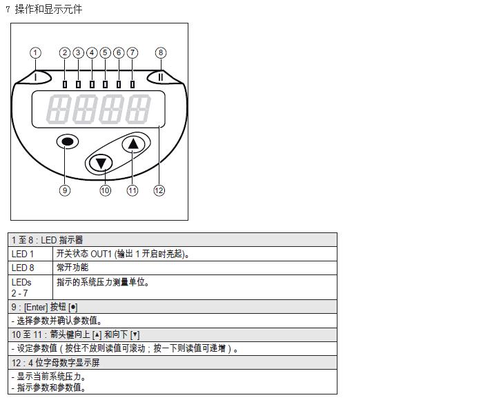 油压传感器使用说明8